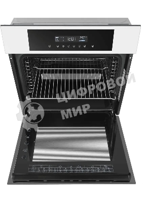 Шкаф духовой электрический Maunfeld AEOD60103W, 60л, дверца с 3 стеклами, белый