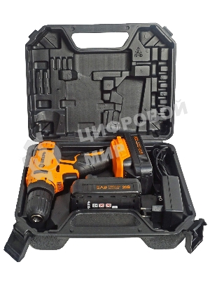 Дрель-шуруповерт Вихрь ДА-К20/2А, 20 В, 2 Ач, 50 Нм, щеточный