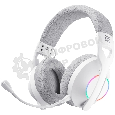 Гарнитура Defender Weaver Pro белый, беспроводная, радиоканал, до 20 ч, подсветка