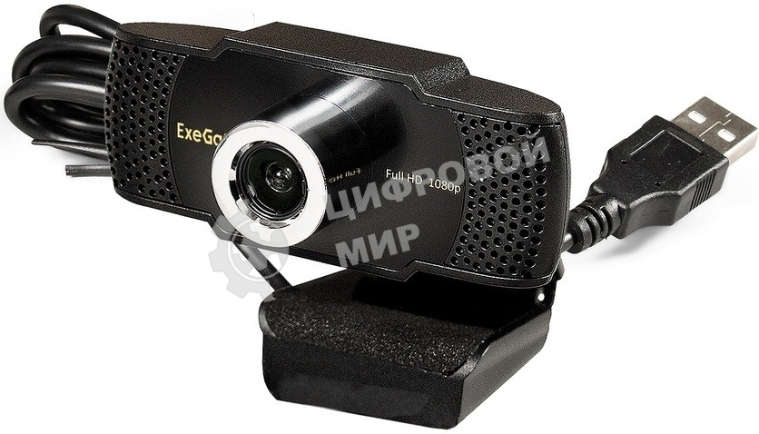 Веб-камера ExeGate BusinessPro C922 FullHD 1920x1080, 30 кадр/с, USB Type-A, микрофон (шумоподавление), универсальное крепление
