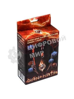 Мышь беспроводная Dialog Gan-Kata MRGK-14UR черный, 1600 dpi, радиоканал, USB, кнопки - 6