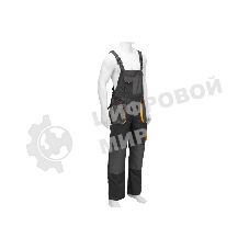 Полукомбинезон профессиональный рабочий Denzel 90391 65% полиэстер 35% хлопок, XXXL