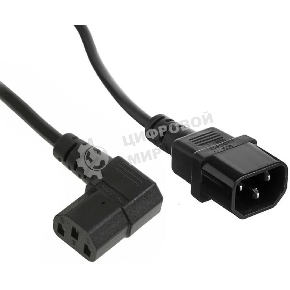 Кабель питания ExeGate Special EC-1,8S (C13 угловой->C14, 3*0.5мм2, CCA, черный, 1.8м)