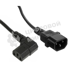 Кабель питания ExeGate Special EC-1,8S (C13 угловой->C14, 3*0.5мм2, CCA, черный, 1.8м)