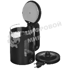 Чайник электрический BQ KT2000G черный. Мощность: 1500 Вт, Максимальный объем: 1.5 л