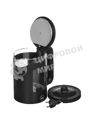 Чайник электрический BQ KT2000G черный. Мощность: 1500 Вт, Максимальный объем: 1.5 л