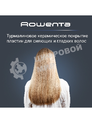 Выпрямитель для волос Rowenta Easyliss Pure SF1628F0 белый/серый, 25 мм, 200 °C, 1 режим
