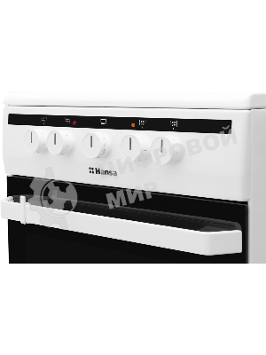 Плита электрическая Hansa FCCW54002 белый, конфорок 4 шт, духовка 68 л, 50 см x 85 см x 60 см