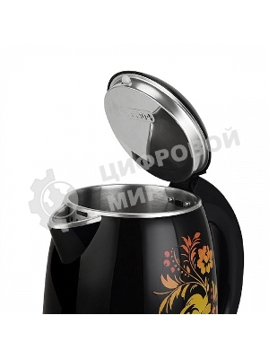 Чайник электрический BQ KT1702P черный-Цветы