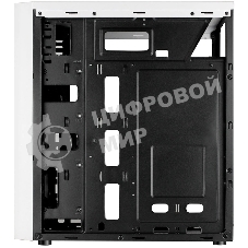 Компьютерный корпус Ginzzu A390 белый Window RGb подсветка 1хUSB 3.0, 2хUSB 2.0, AU
