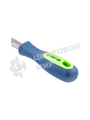 Напильник Сибртех 200 мм, полукруглый, двухкомпонентная рукоятка, №2