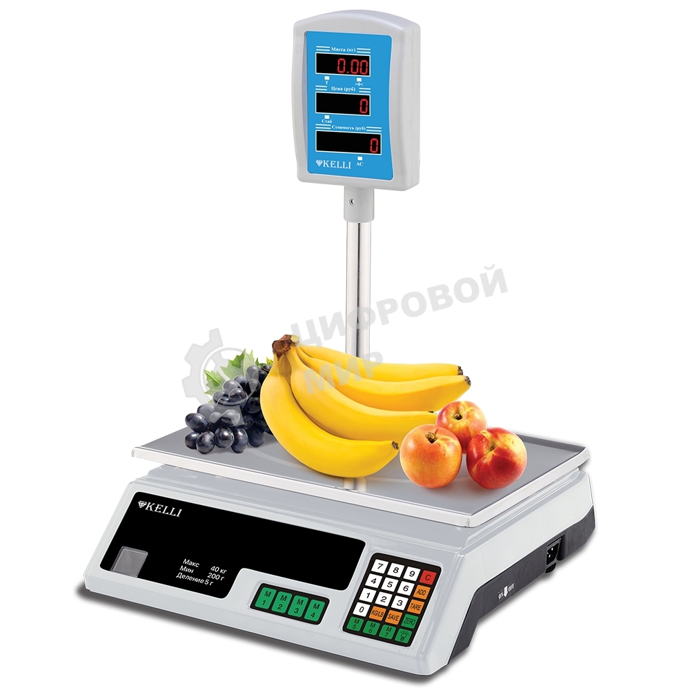 Весы торговые электронные KELLI KL-1525 со стойкой