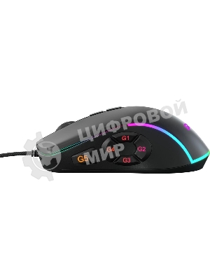 Мышь проводная GMNG XM003 черный, 32000 dpi, USB, кнопки - 10