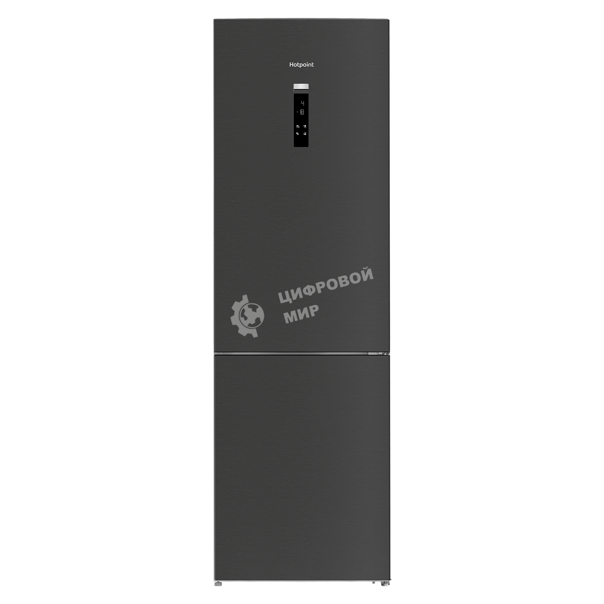 Холодильник Hotpoint HDKP 7201 DX нержавеющая сталь двухкамерный 267/100л морозилка снизу, No Frost