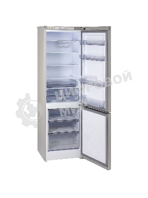 Холодильник Бирюса M6130 металлик двухкамерный 245/100л морозилка снизу