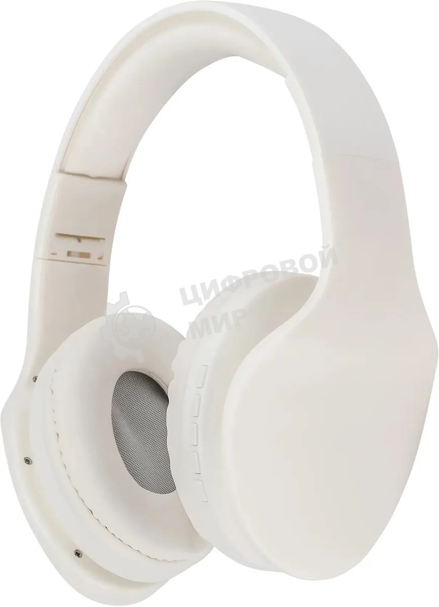 Беспроводные/проводные наушники Hyundai H-HP104 белый, накладные, Bluetooth + проводной, до 6 ч