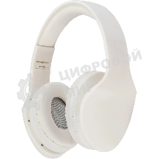 Беспроводные/проводные наушники Hyundai H-HP104 белый, накладные, Bluetooth + проводной, до 6 ч