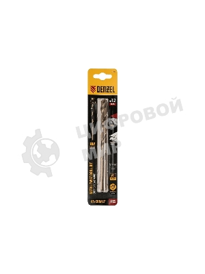 Сверло по металлу Denzel 12 мм, HSS Co-8%