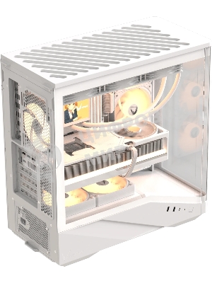 Компьютерный корпус Formula V Line Crystal U9 PA White, ATX, TYPE-C*1, USB3.0*2, Curved Glass, SIDE 3x PERFORMANCE ARGB, REAR 1x PERFORMANCE ARGB