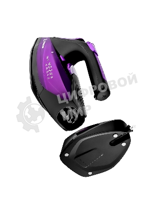 Утюг BRAYER BR4016 фиолетовый/черный, 2400 Вт, 25 г/мин, 140 г/мин, 350 мл