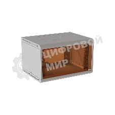 Шкаф коммутационный Suprlan (05-1090) настенный 9U 600x350мм пер.дв.стекл направл.под закл.гайки RAL 7035 285мм 15кг 500мм