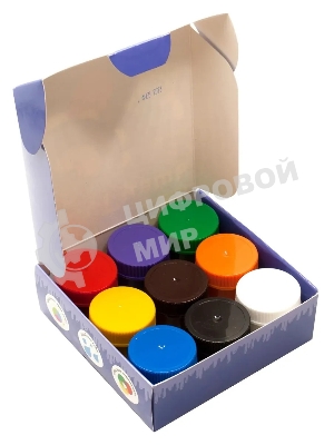 Гуашь Silwerhof Монстрики, 9 цветов, баночка, 20 мл, картонная коробка