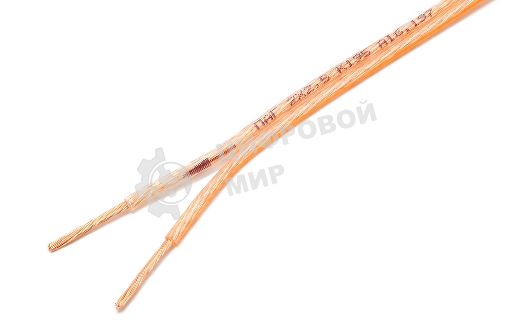 Акустический кабель Power Cube, 2x2,5, 100M, прозрачный, на катушке