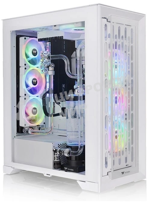 Компьютерный корпус Thermaltake CTE T500 TG ARGb белый без БП ATX 3x140мм 2xUSB 3.0 1xUSB3.1 audio bott PSU