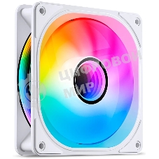 Вентилятор для корпуса JONSBO FR-606WR Reverse (120x120x25мм, 4-pin PWM, ARGb, 35.99CFM, 26.5dBA, 1500RPM, белый)