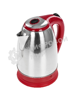 Чайник электрический ВАСИЛИСА ВА-1021 нерж. красный: 1500 Вт, 1.8 л (12)