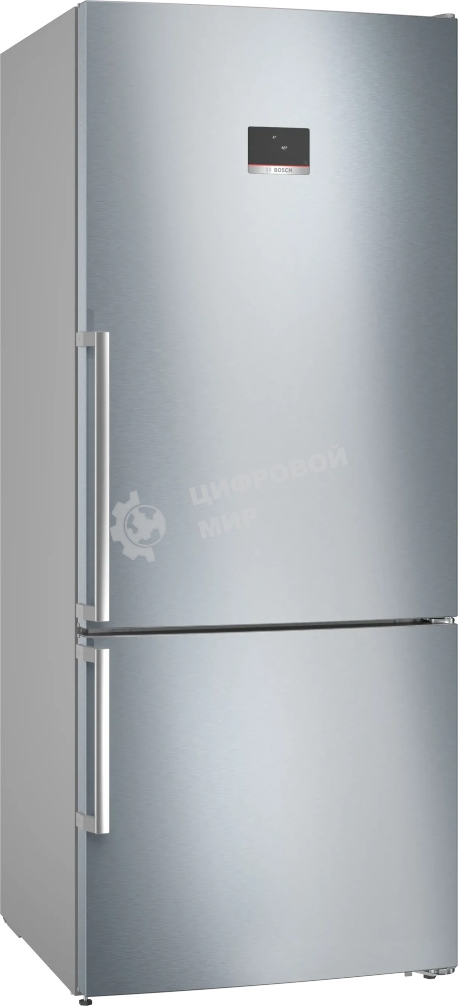 Холодильник Bosch KGN76CI30U серебристый двухкамерный 406/115л морозилка снизу, No Frost