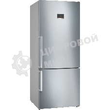 Холодильник Bosch KGN76CI30U серебристый двухкамерный 406/115л морозилка снизу, No Frost