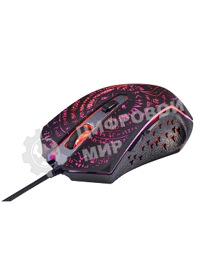 Мышь проводная Qumo Valhalla M35 черный, 3200 dpi, USB, кнопки - 6