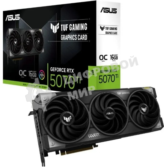 Видеокарта ASUS TUF-RTX 5070TI-O16G-GAMING RTX 5070TI,HDMIx2,DPx3,16G,D7