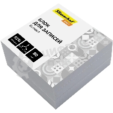 Блок для записей бумажный Silwerhof Daily Стандарт 90х90х45мм, 80 г/м2, белый