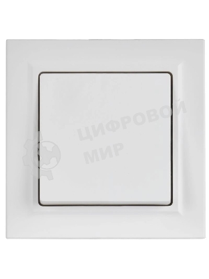 Выключатель 1-кл. СП BRITE ВСР10-1-0-БрАБ 10А в сборе арктич. бел. IEK BR-V10-0-10-K91-F