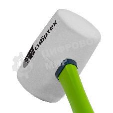 Киянка резиновая Сибртех 680 г, белая резина, фибергласовая рукоятка