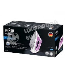 Утюг Braun SI 3030 PU белый/фиолетовый, 2300 Вт, 45 г/мин, 140 г/мин, 270 мл