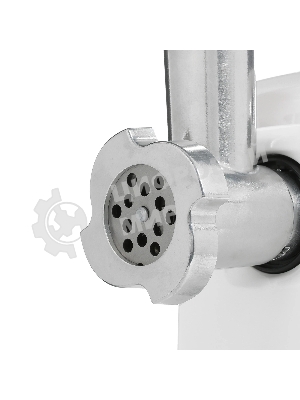 Мясорубка электрическая Аксион М321.04 белый, 1500 Вт, 1.7 кг/мин, реверс, защита от перегрузки, насадки - 4