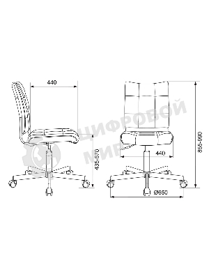 Кресло Бюрократ CH-330M/LT-27 темно-синий, экокожа, 120 кг, механизм качания, без подлокотников