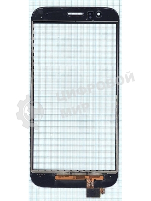Сенсорное стекло (тачскрин) для Huawei G7 Plus, черное