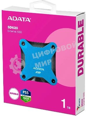Внешний SSD ADATA SD620, 1TB, USB 3.2 Gen 2 Type-A, R/W 520/460, синий