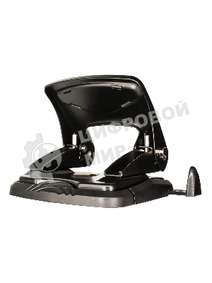 Дырокол Silwerhof VIS, до 35 листов, металл черный, отверстий: 2, с линейкой