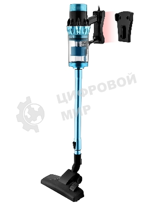 Пылесос вертикальный BRAYER BR4271 голубой, питание от сети, 185 Вт, уборка сухая, пылесборник 0.8 л