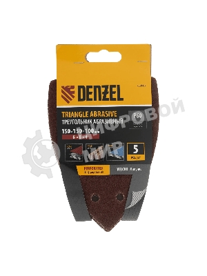 Треугольник абразивный Denzel на ворc. подложке под 