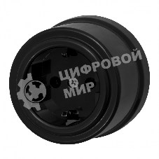 Розетка Bironi B1-101-23 1-м ОП Лизетта 16А IP20 ретро с заземлением ABS-пластик черный