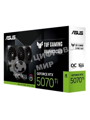 Видеокарта ASUS TUF-RTX 5070TI-O16G-GAMING RTX 5070TI,HDMIx2,DPx3,16G,D7