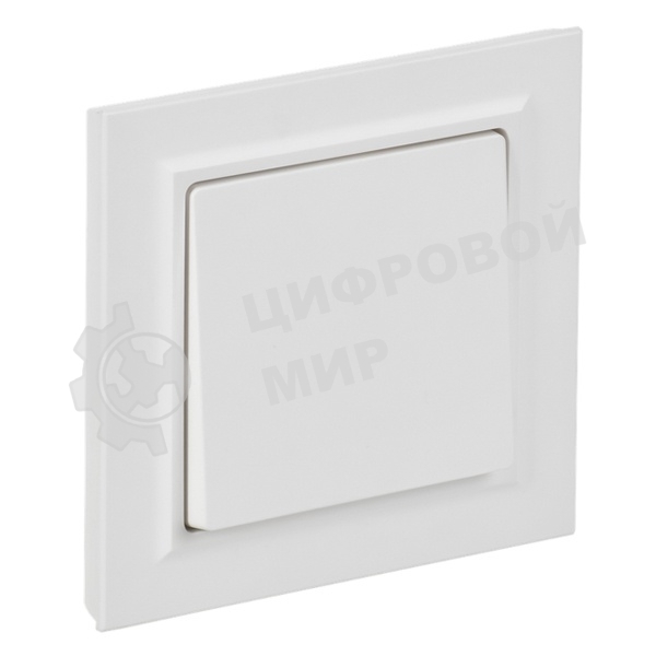 Выключатель 1-кл. СП BRITE ВСР10-1-0-БрАБ 10А в сборе арктич. бел. IEK BR-V10-0-10-K91-F