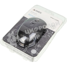 Мышь беспроводная A4Tech Fstyler FG10S черный/серый, 2000 dpi, радиоканал, USB, кнопки - 4