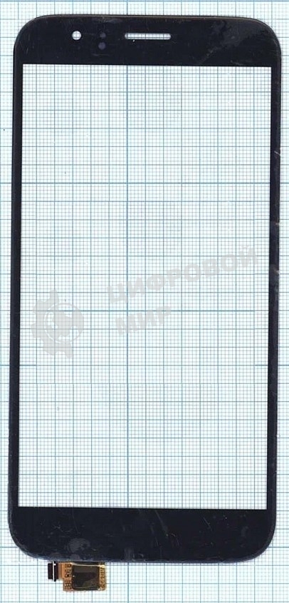 Сенсорное стекло (тачскрин) для Huawei G7 Plus, черное